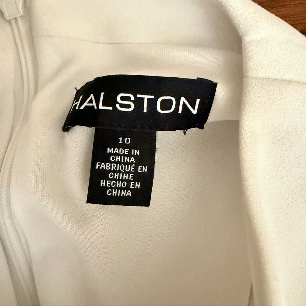 Halston Heritage Black and White Midi Dress - Picture 4 of 8